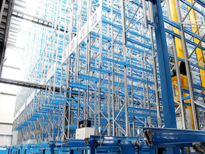 自動(dòng)化高架立體冷庫(kù)內(nèi)景圖